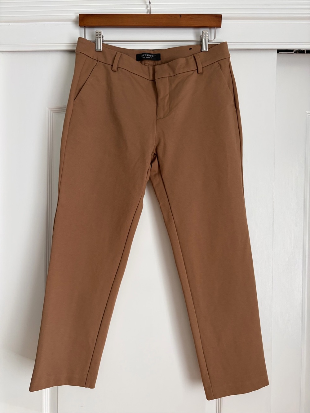 Liverpool Los Angeles Kelsey Trouser Pants Petite 10P Maple Brown EUC